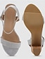 abordables Pumps &amp; Heels-Sandalia de Tacón para Mujer con Rhinestone Elegante y Casual