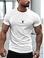 cheap Short Sleeve-Men&#039;s Classic Graphic Cotton Shirt for Sports