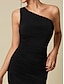 billige Kjoler til nytårsaften-Women&#039;s Black Maxi Dress