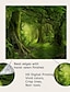 billige Wall Tapestries-mistry skogsteppe magisk natur grønt tre veggvev regnskog landskap tapetvegg hengende bohemisk psykedelisk veggteppe til soverom stue sovesal