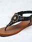 billige Sandals-Kvinders Elegante Bohemia Strandsandaler Flade Flip Flops