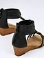 preiswerte Sandals-Elegante Damen PU Strandsandalen mit Schnürung