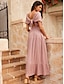cheap Casual Dresses-Women&#039;s Viola Elastic Waist Fly Sleeve Maxi Dress