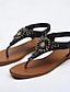 cheap Sandals-Elegant Bohemia Flats Sandals Rhinestone Summer Vacation