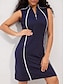 abordables robes zippées-Robe de tennis femme golf avec imprimé patchwork pour l&#039;été   37 characters