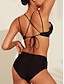 baratos Bikini-Fato de Banho Triangular Longo para Mulheres