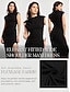billige Sale-Dress Sleeveless Solid Elegant