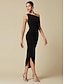 cheap Designer Dresses-Women&#039;s Elegant Black Party Maxi Dress