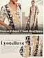 baratos Sale-vestido maxi floral swing com bolso com zíper