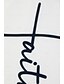 economico Super Sale-Per donna maglietta Nero Bianco Grigio Pop art Alfabetico Stampa Manica corta Giornaliero Fine settimana Giornaliero Essenziale Informale A V Standard S