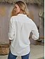 cheap Tops &amp; Blouses-Women&#039;s Casual Long-Sleeved Solid Color Streetwear Shirt