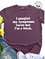 abordables Chemisier-T-shirts drôles disant femmes j&#039;ai googlé mes symptômes T-shirts décontractés à manches courtes imprimés (a-vert foncé, l)