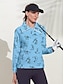 abordables Outerwear-Ladies Golf Pullover Black Long Sleeve Top