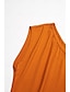 abordables Vestidos casuales-Casual Drop Shoulder Knee Length Dress