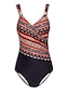 billige One-pieces-Floral Triangle V Neck Swimsuit