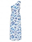 baratos Print Dresses-Brand Floral One Shoulder Maxi Dress