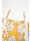 economico Print Dresses-Boho Floral Print Maxi Dress