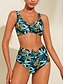 economico Bikini-Costume da Bagno Fiori Stampati