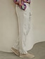 baratos Pants-Linen Pants Trousers  Men&#039;s  Drawstring Waist