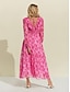 abordables Sale-Floral Cross Front Maxi Dress