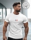 abordables T-Shirts-Camiseta de algodón gráfico para hombres  clásica y cómoda  estilo de vacaciones y verano