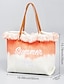 billige Handbags &amp; Totes-Embroidered Straw Large Capacity Tote Bag