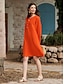 cheap Casual Dresses-Women&#039;s Basic Cotton Linen Shift Casual Dress