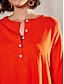 abordables Mini Robes-Linen Button Pocket Mini Dress
