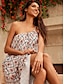 billige Print Dresses-Kvinnenes Etniske Sommer Sundress i Lang Maxi Stil