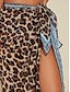 abordables Cover-Ups-Leopard Print Chiffon Sarong Cover Up