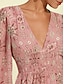 abordables Print Dresses-Robe Longue Florale d&#039;Été pour Femmes