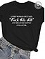 abordables Camiseta-Mujer Camiseta 100% Algodón Casual Diario Básico Manga Corta Cuello Barco Negro Primavera verano
