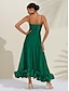 cheap Party Dresses-Satin Solid Sleeveless Slip Maxi Dress