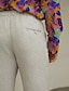 abordables Pants-Classic Deep Blue Men&#039;s Linen Pants