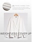 economico Blouses-Solid Long Sleeve Cardigan Beach Wear