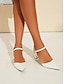 abordables Sandals-Block Heel Pointed Toe Fashion Pumps