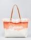 economico Handbags &amp; Totes-Embroidered Straw Large Tote Bag