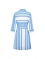 abordables Print Dresses-Robe Chemise pour Femmes Design Géométrique Ceinturée