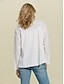 billige Blouses-Solid Long Sleeve Cardigan Beach Wear