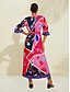 billige Sale-Loose Floral Print Maxi Dress