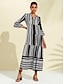 preiswerte Sale-Boho Paisley Damask Midi Dress