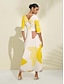 economico Print Dresses-Elegant Floral Pocket V Neck Maxi Dress