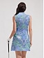 billige Golf Dresses-Dame Golfkjole i Floral Paisley med Solbeskyttelse