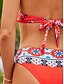 cheap Bikini-Floral Print 2 Piece Halter Bikini for Women