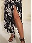 abordables Sale-Elegant Floral Print Satin Midi Skirt