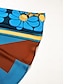 billige Jumpsuits-Brand Contrast Design Satin Floral Material Jumpsuit