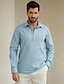 economico Shirts-Men&#039;s Linen Shirt