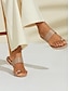 billige Flate sko til damer-Kvinner Flate Elegante Bohemia Sandaler i PU