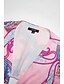 abordables Print Dresses-Vestido Largo Maxi Satinado para Mujer  Estampado Paisley  Manga Larga