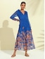 billige Print Dresses-Women&#039;s Flowy Boho Vacation Dress